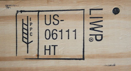 IPPC ISPM 15 Approved wood for International Shipping